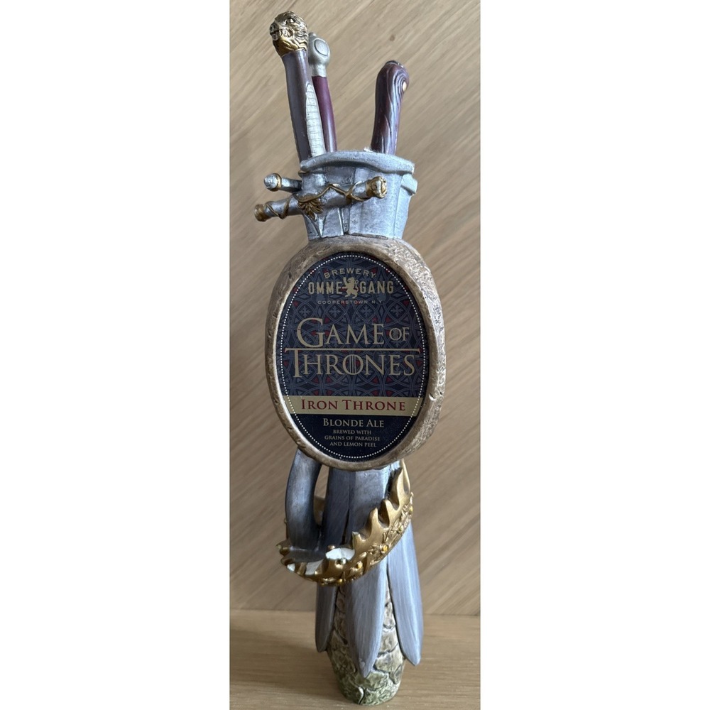 Game Of Thrones Beer Tap Handle OMME GANG Brewery Cooperstown NY 12" DAMAGED